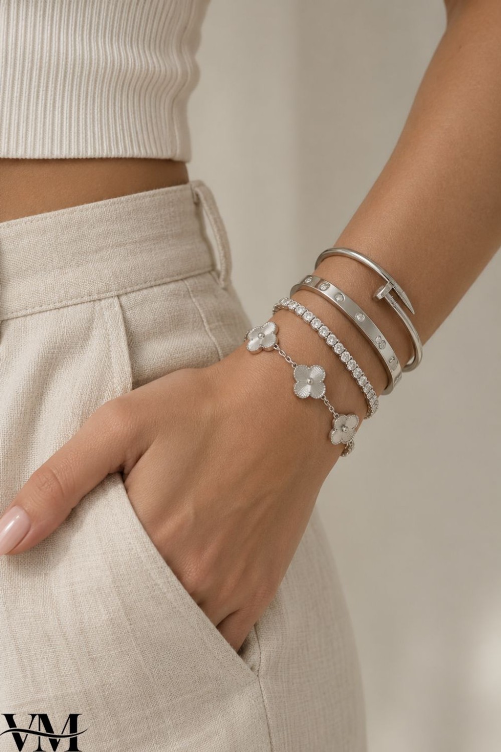 Gold Jewelry Bracelets Stacked for Everyday Wear